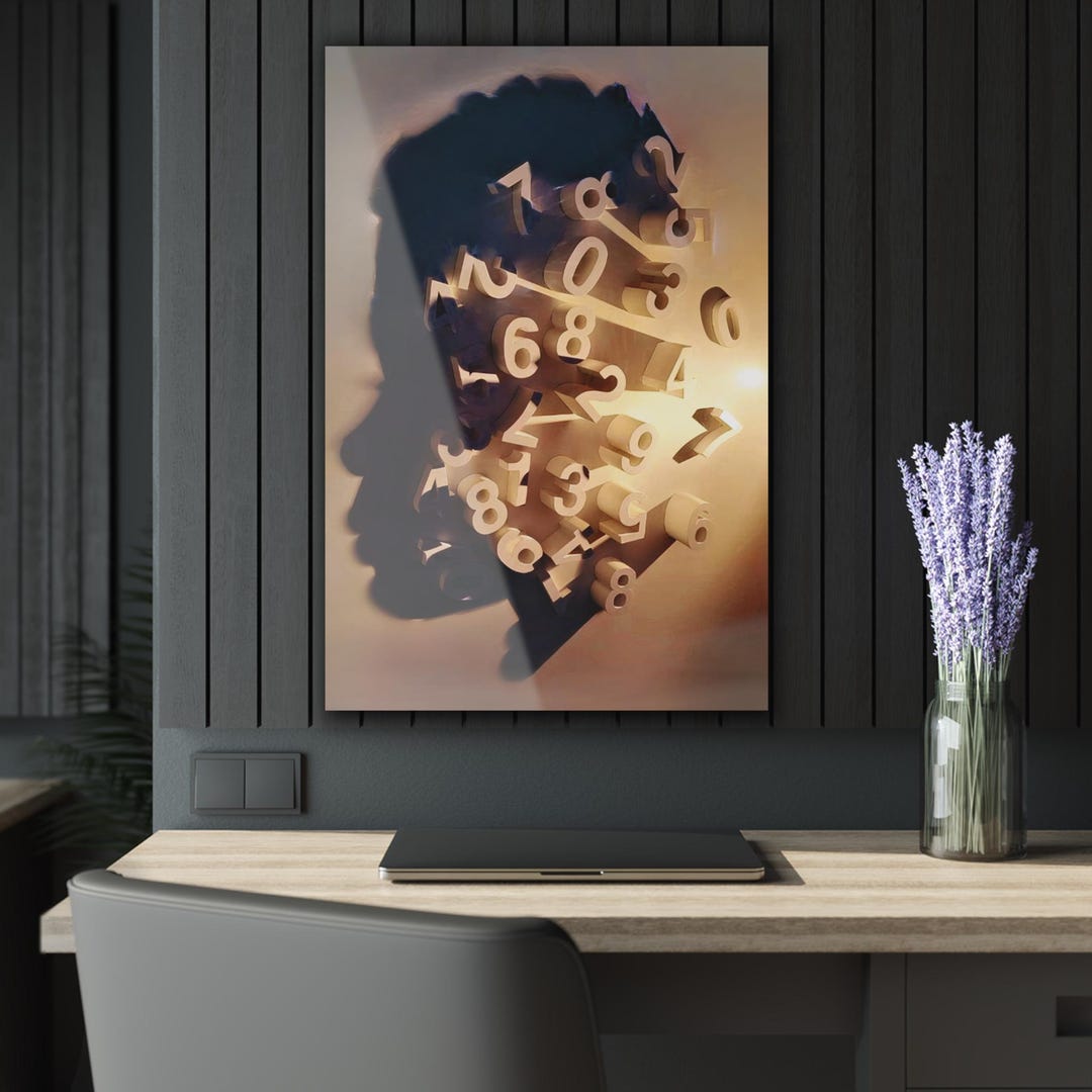 Math Shadow Art Acrylic Print: Modern Home Decor - Etsy