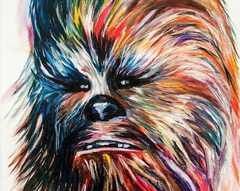 Chewbacca art print 11x14