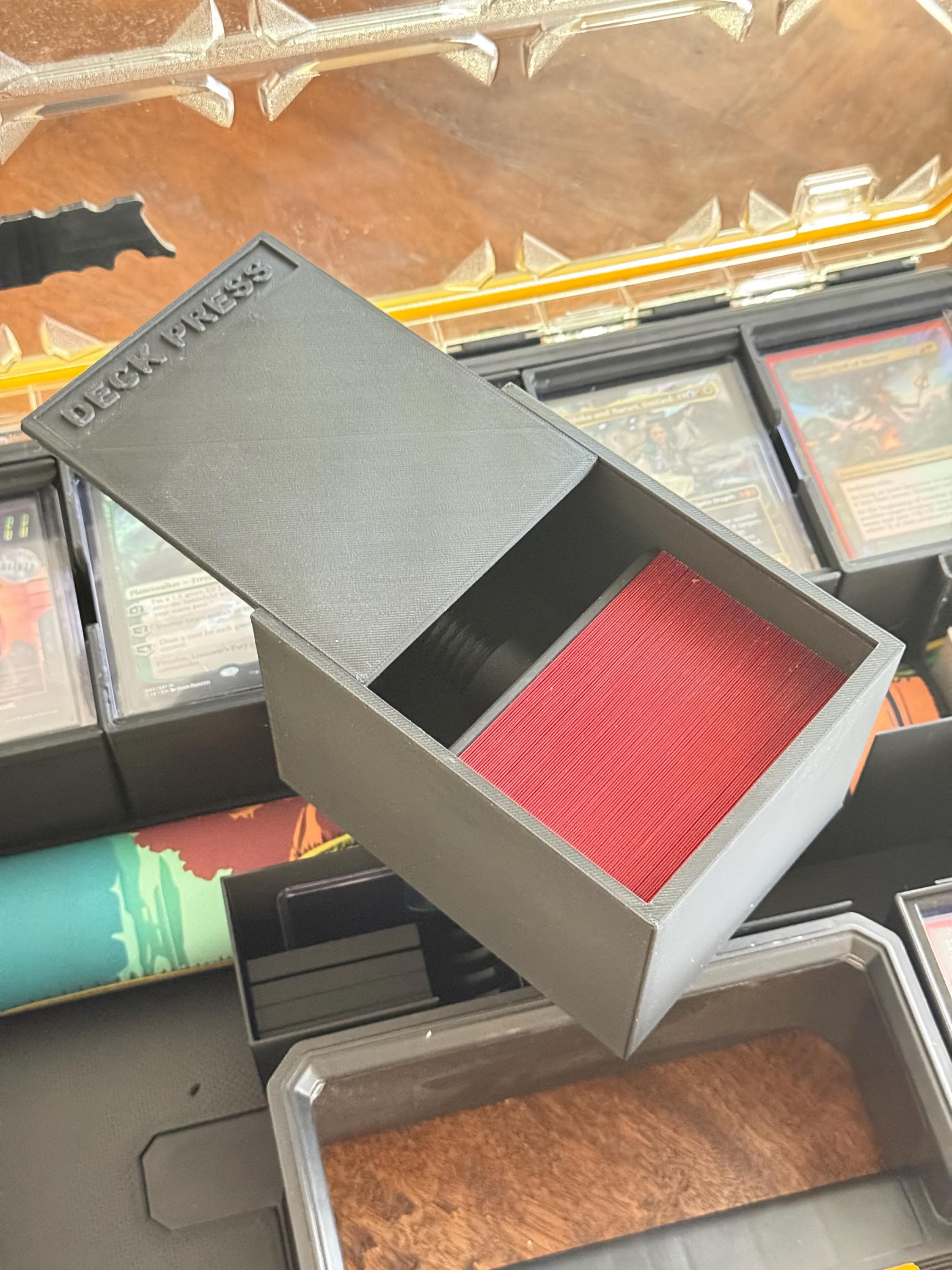 mtg card press  STL File for 3D Printed TCG Deck Press