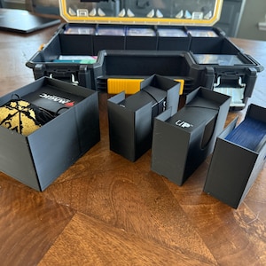 Fichiers STL Commander Organizer MTG - Stanley/Dewalt 10 compartiments de rangement pour les ponts, les tapis de jeu et les dés - fichier d'impression 3D