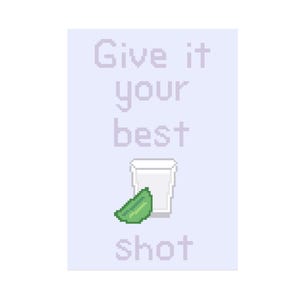 Give It Your Best Shot - Digital Needlepoint Canvas Chart