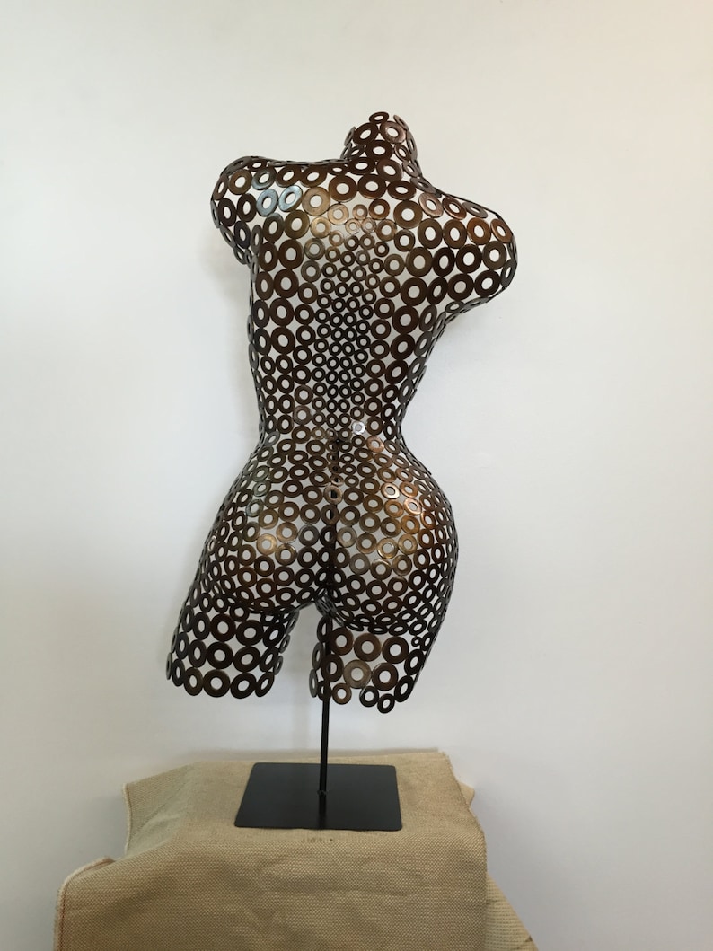 Metal Art Free Standing Home Decor Sculpture Torso Abstract by Etsy