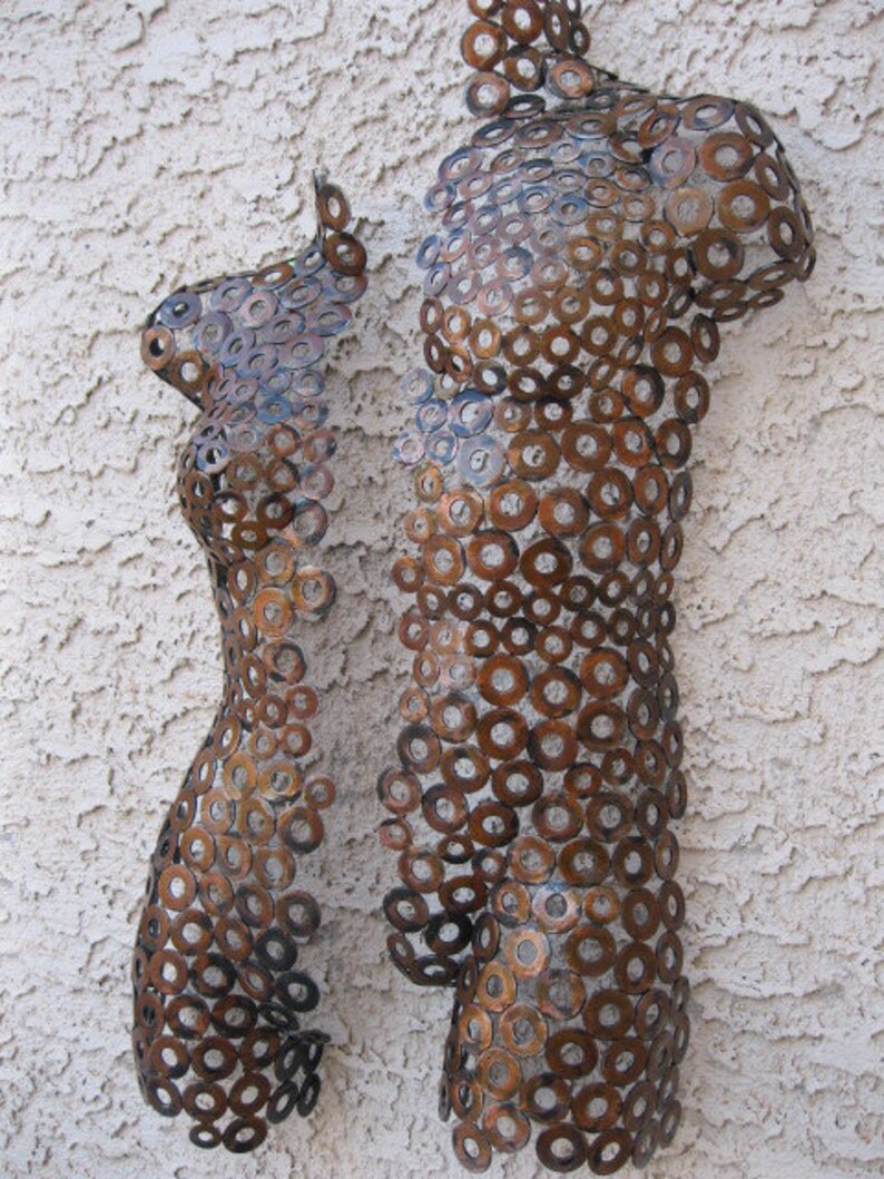 Metal Wall Art Torso Sculpture Home Decor Farmhouse by Holly Etsy