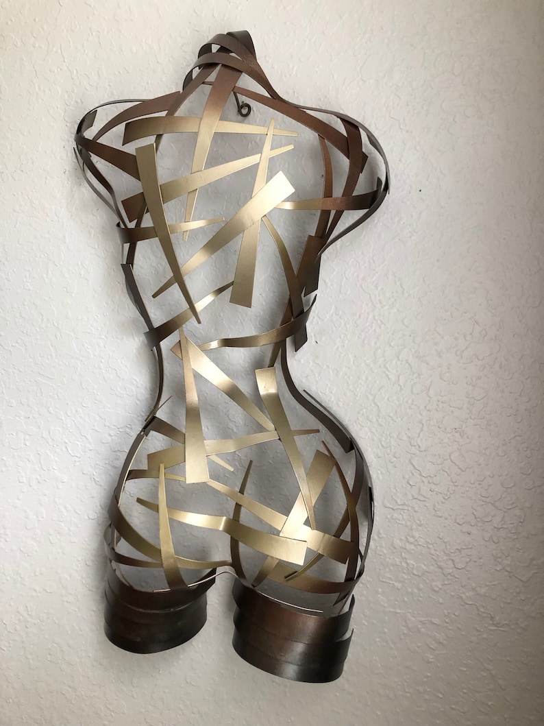 Metal Wall Art Sculpture Torso by Holly Lentz Etsy