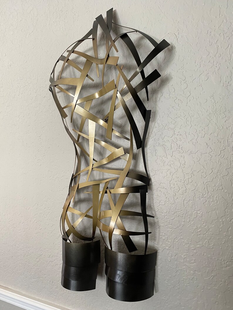 Metal Wall Art Home Decor Sculpture Metal Art Torso by Holly Etsy
