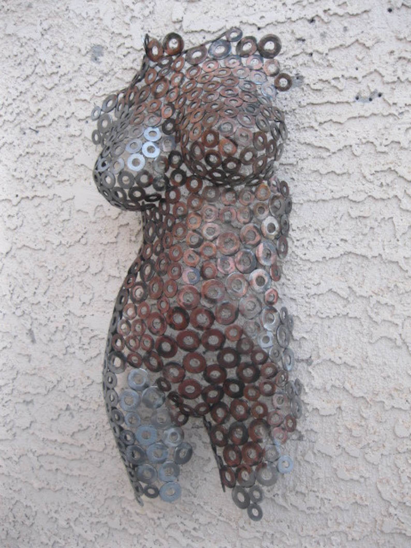 Modern Metal Torso Wall Art Sculpture Abstract Torso by Holly Etsy