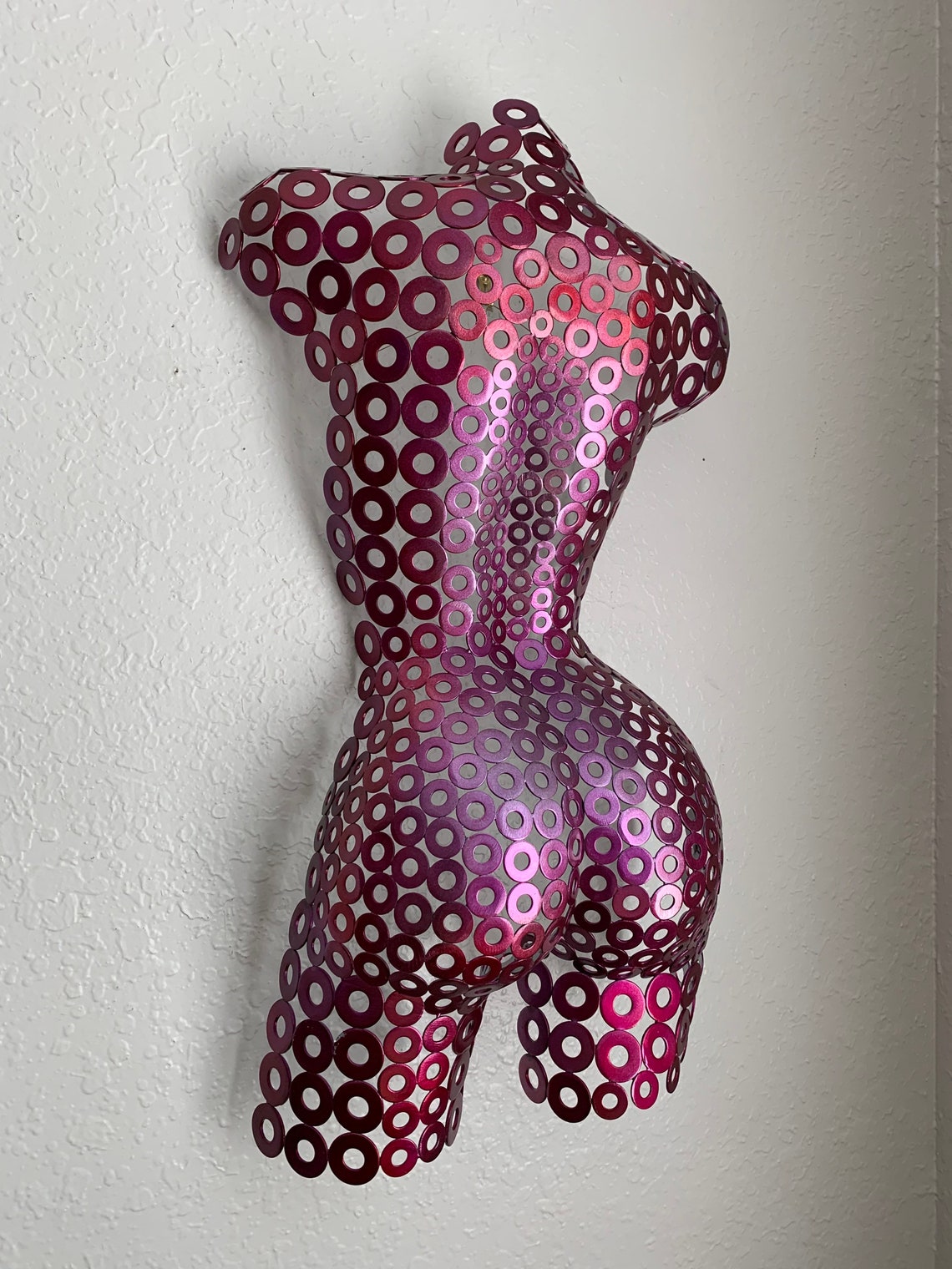 Raspberry Abstract Metal Torso Wall Art Sculpture Garden Wall Etsy