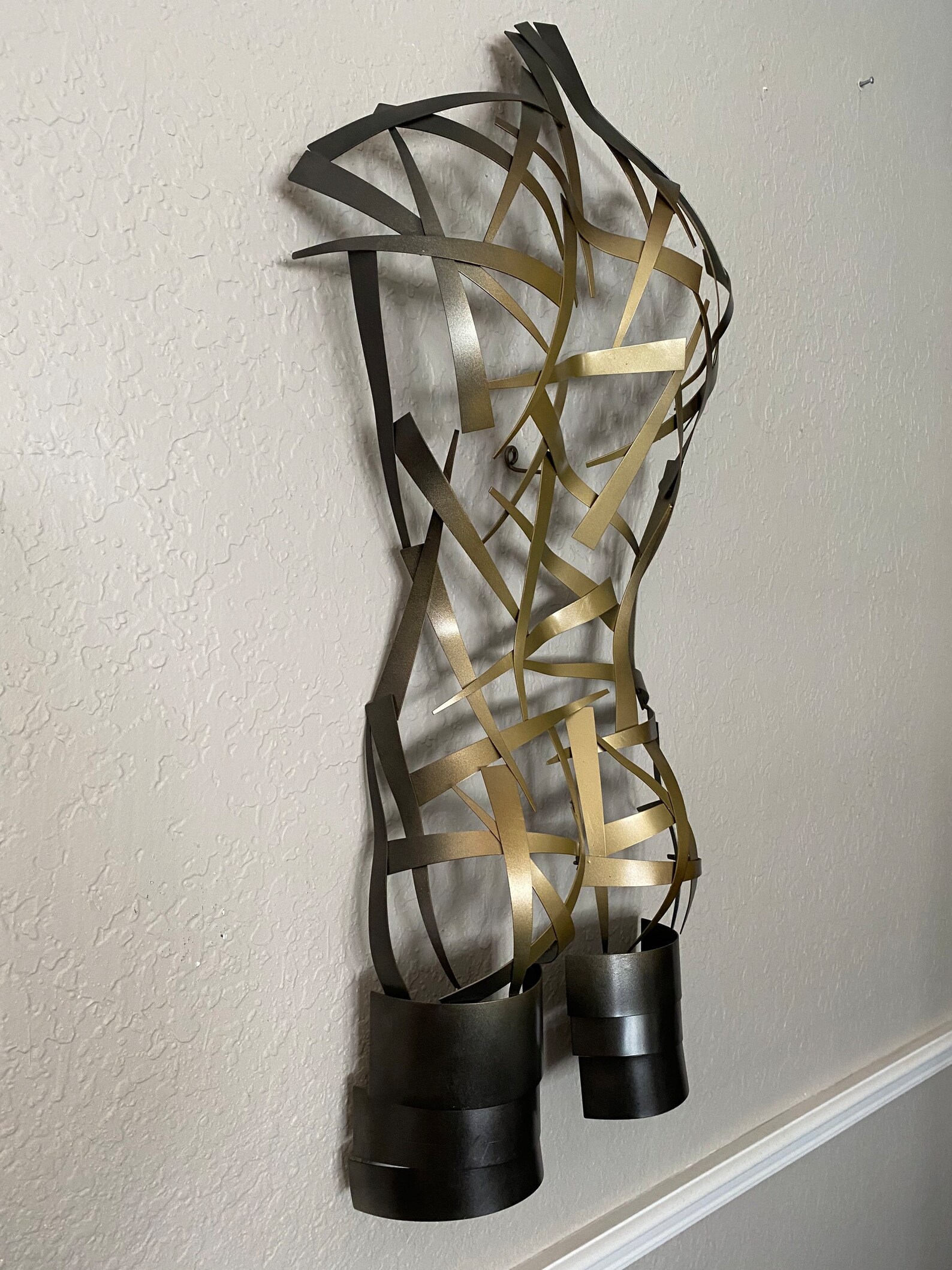 Metal Wall Art Home Decor Sculpture Metal Art Torso by Holly Etsy