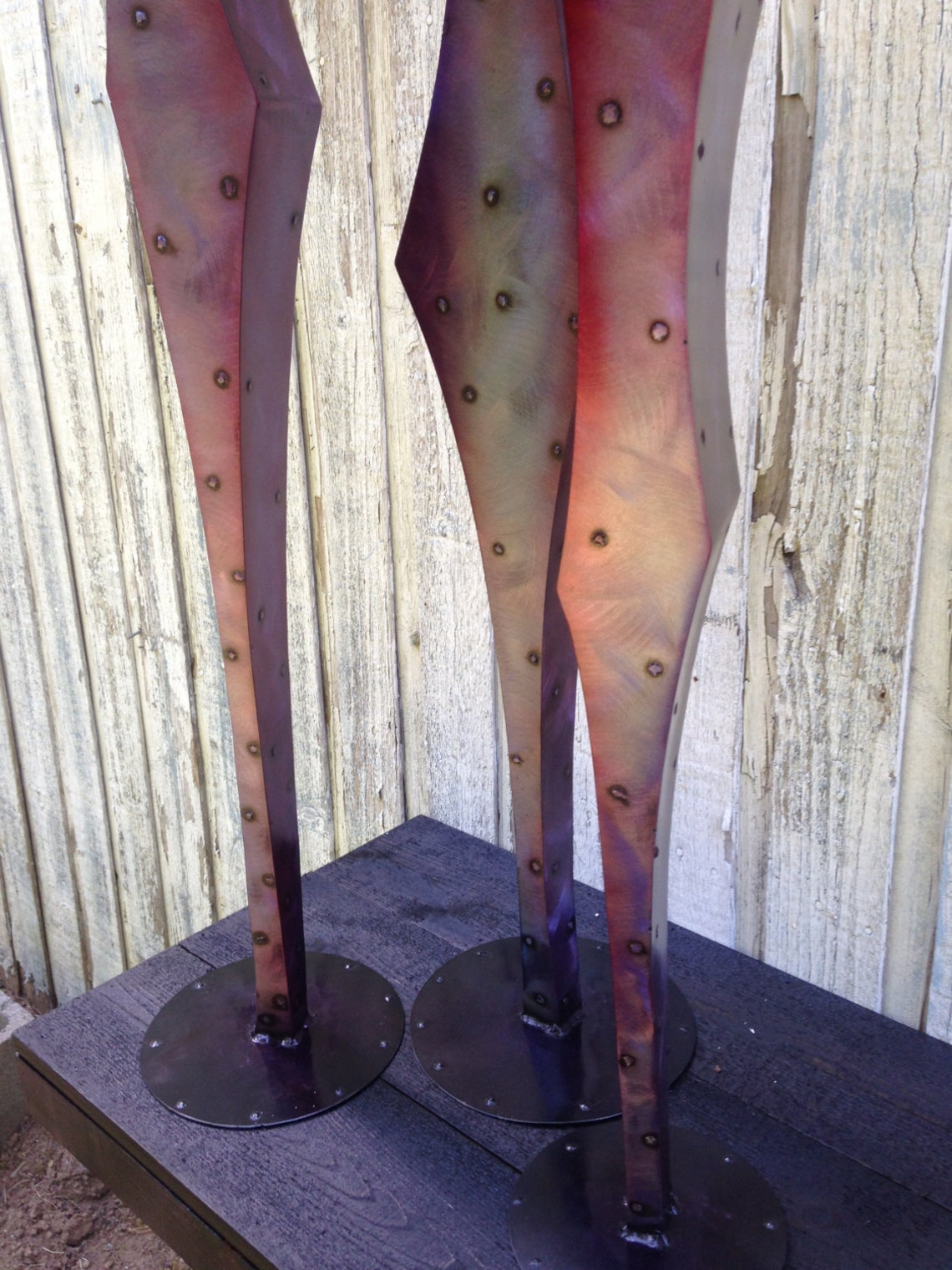 Metal Art Free Standing Home Decor Art Sculpture by Holly Etsy