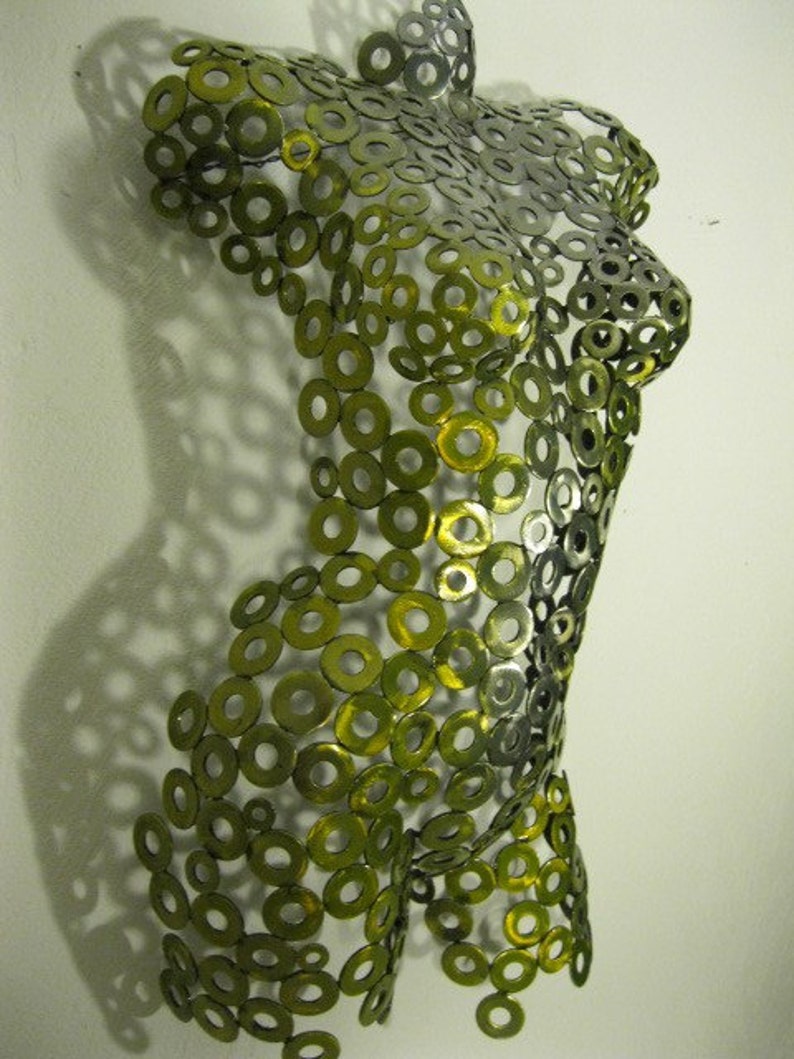 Metal Wall Art Torso Sculpture Abstract by Holly Lentz Etsy