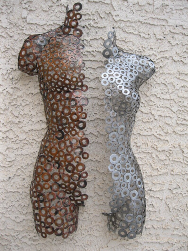 Metal Wall Art Sculpture Abstract Torso by Holly Lentz Etsy
