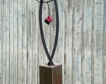 Abstract Metal art  indoor/outdoor garden sculpture   by Holly Lentz