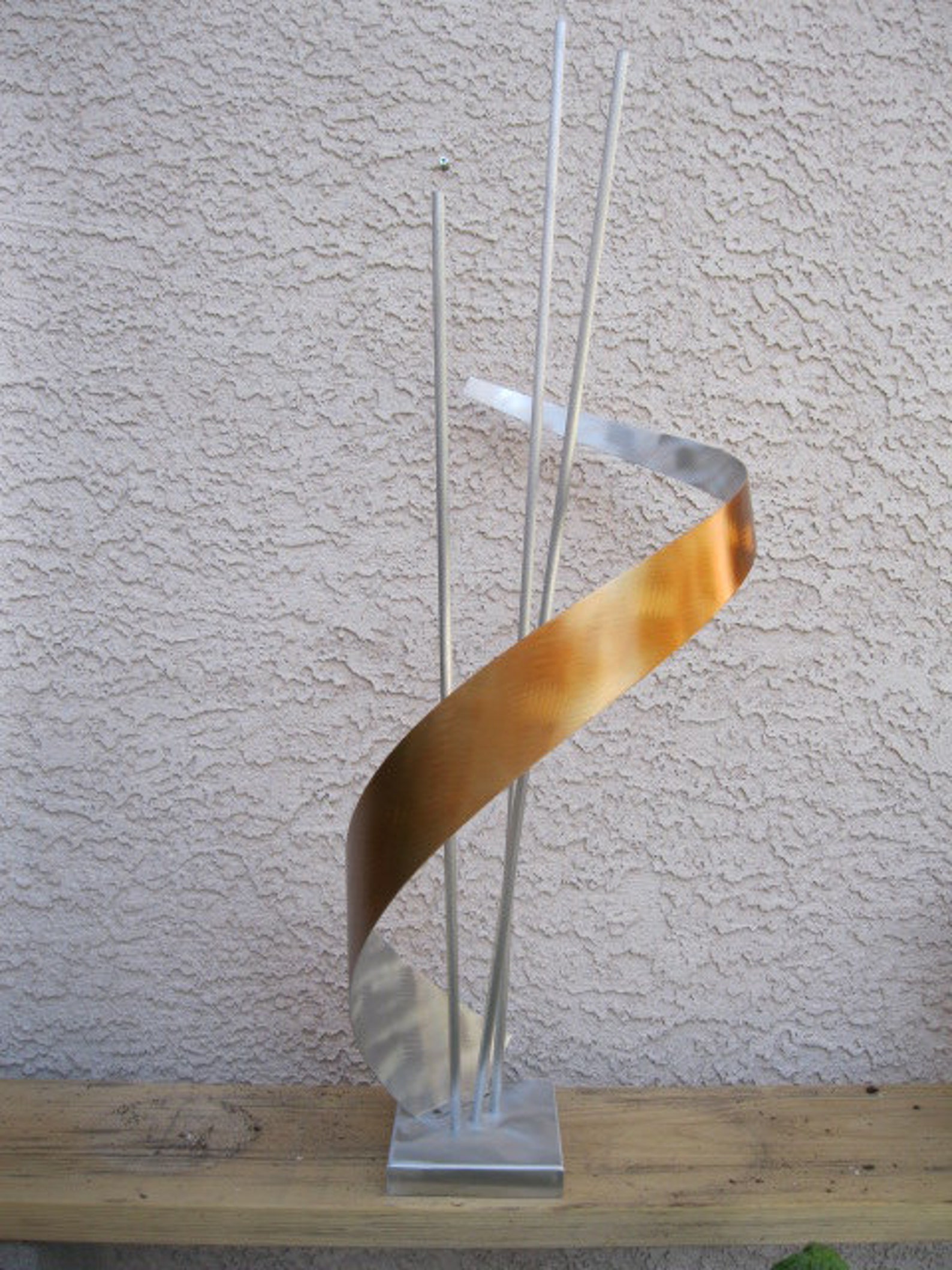 Abstract Metal free standing art sculpture by Holly Lentz Etsy