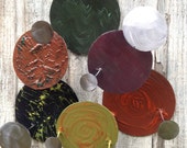 Abstract Metal wall art sculpture indoor/outdoor garden office by Holly Lentz