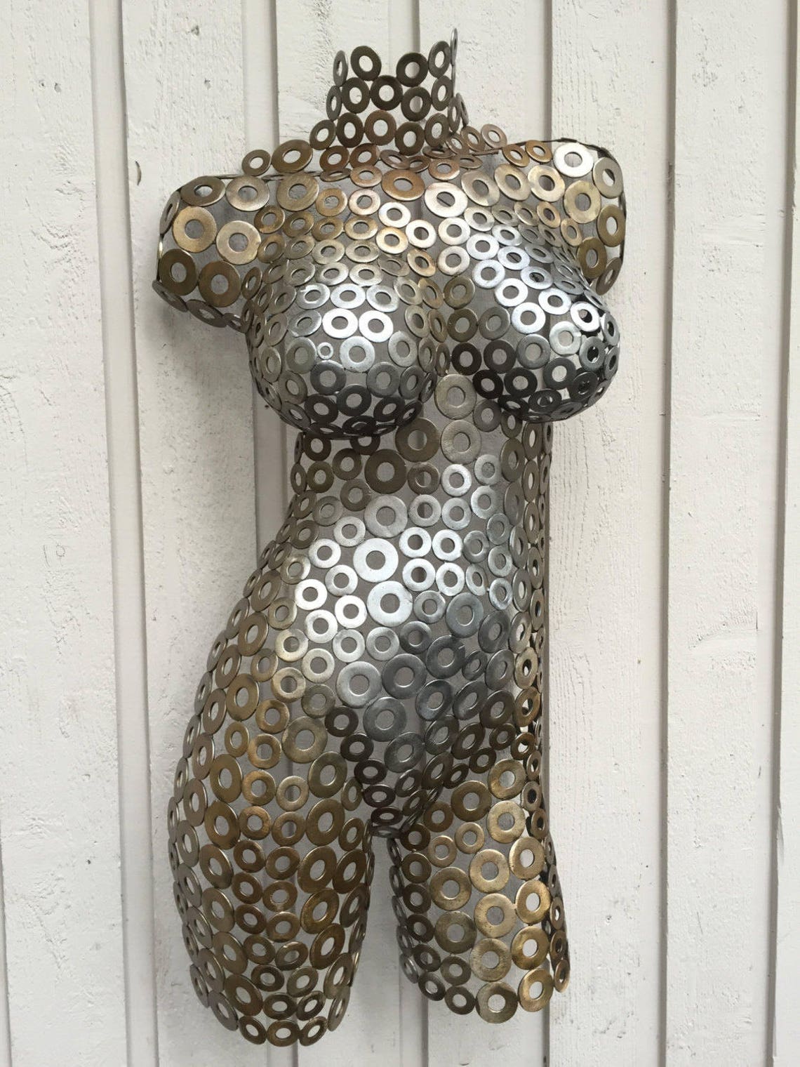 Metal Wall Art Sculpture Female Torso Sexy Nude by Holly Lentz - Etsy