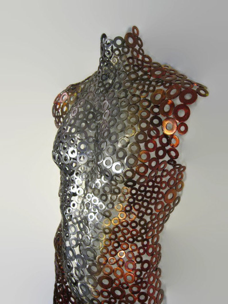 Metal Wall Art Metal Torso Abstract Male Sculpture Nude Torso Etsy