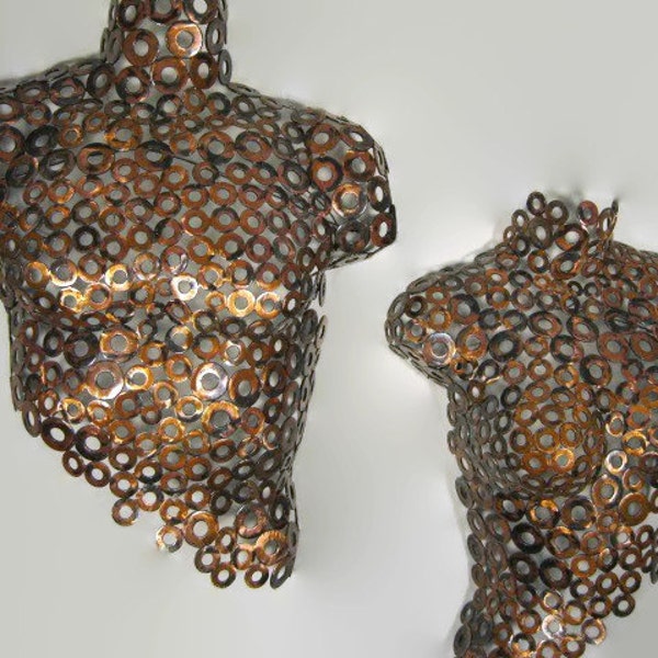 Metal Wall Art metal torso abstract Metal Sculpture Nude Torso by Holly Lentz