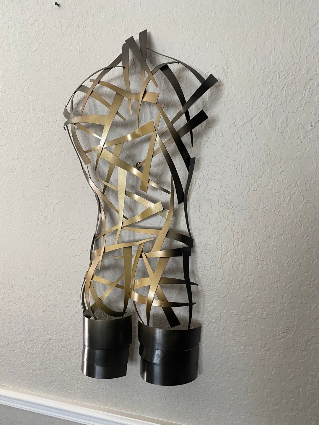 Metal Wall Art Home Decor Sculpture Metal Art Torso by Holly Etsy