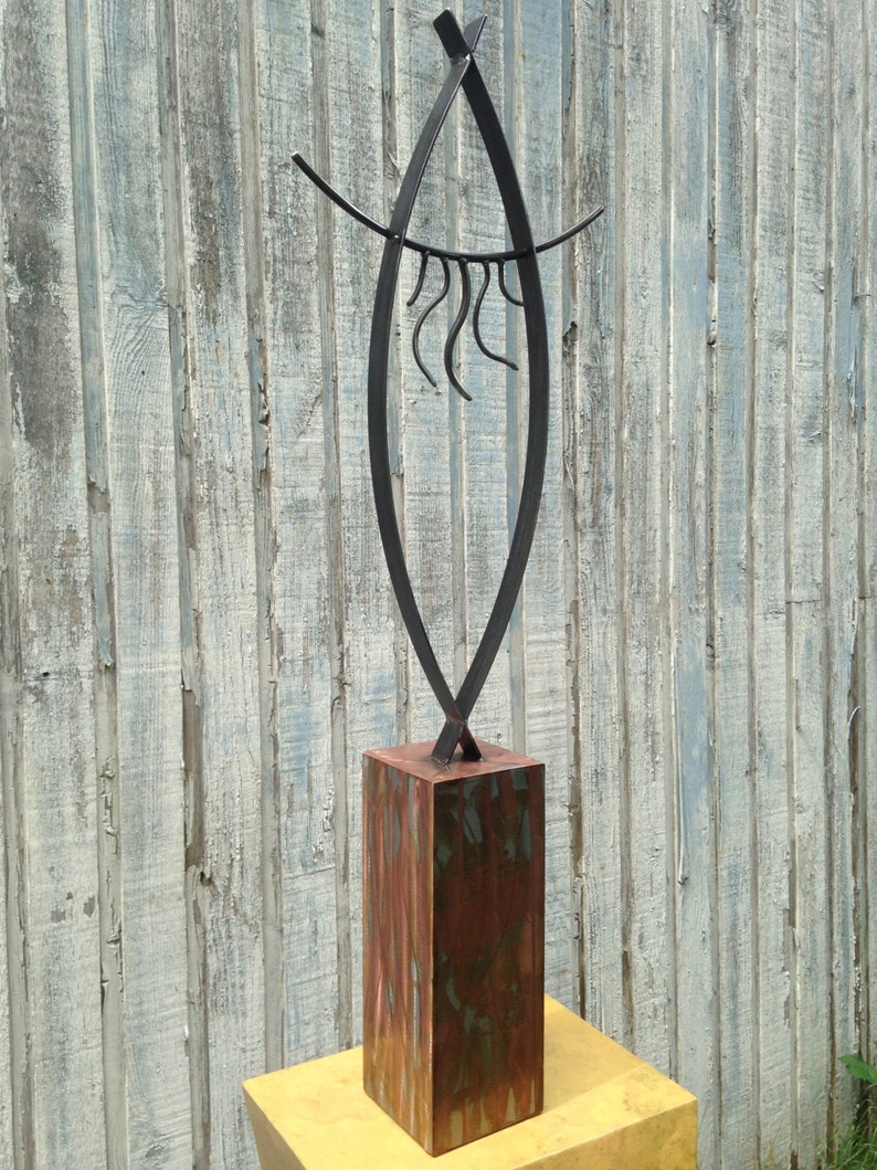 Abstract Metal art indoor/outdoor garden sculpture by Holly Etsy