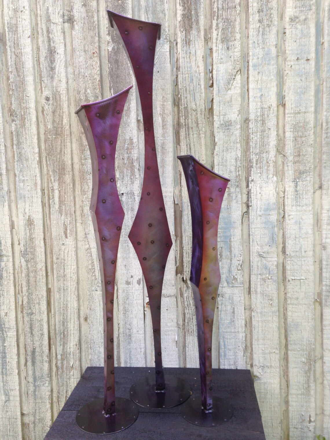 Metal Art Free Standing Home Decor Art Sculpture by Holly Etsy