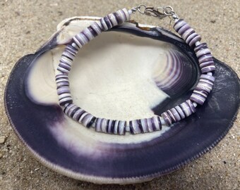 Martha’s Vineyard Quahog Shell & Sterling Silver Bracelet