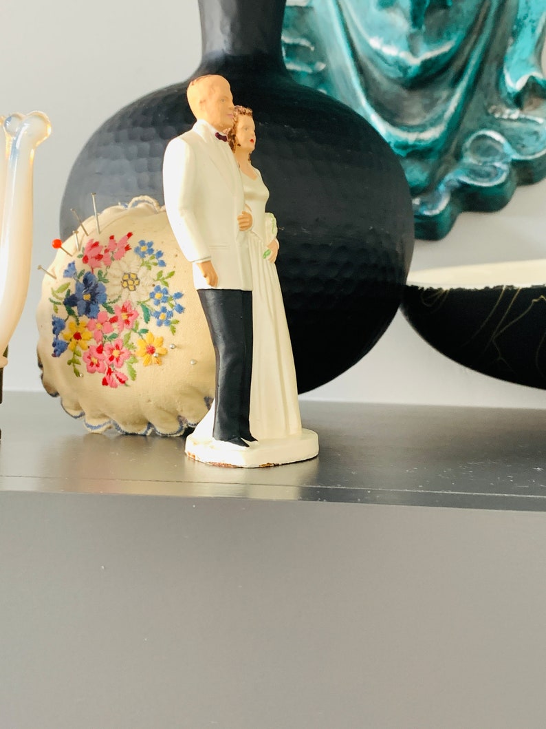 Wedding Cake Topper Bride and Groom Coast Novelty Mfg. Made in Etsy