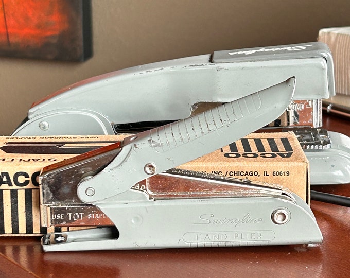 Swingline Hand Plier Stapler 23 Tots Staplers Etsy