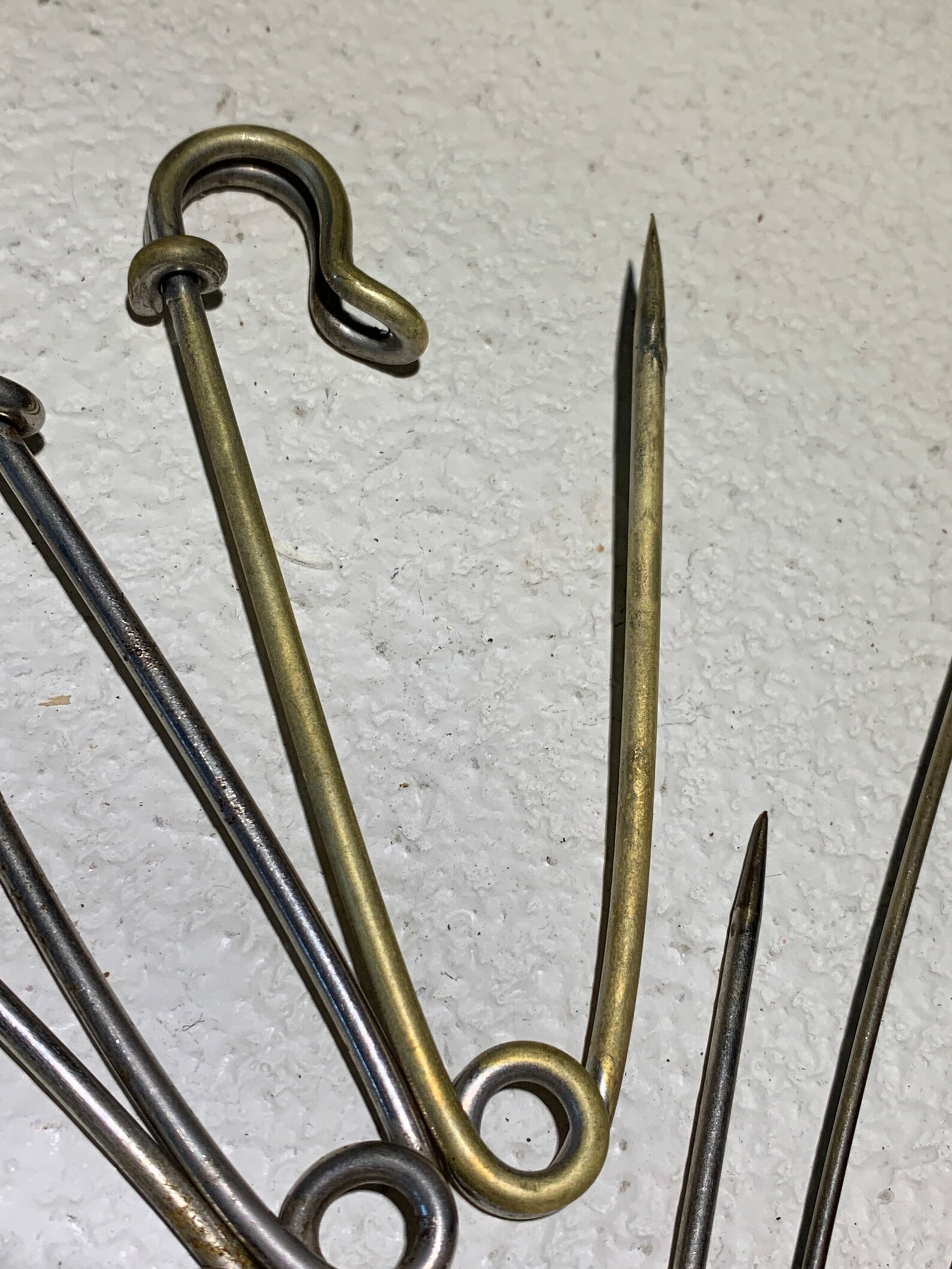 Metal Horse Blanket Pins Huge Safety Pin Fasteners 1950's Etsy