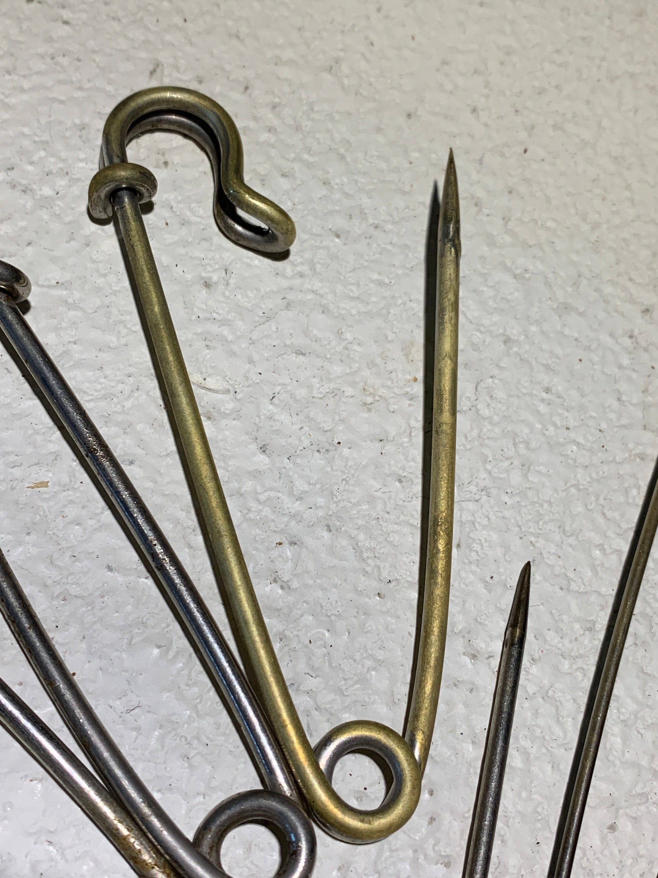 Metal Horse Blanket Pins Huge Safety Pin Fasteners 1950's - Etsy