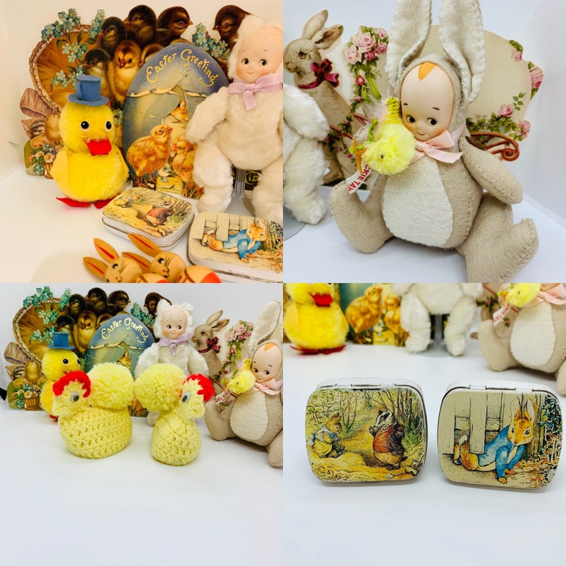 Russ Berrie Plush Yellow Duck With Top Hat Vintage Decoration