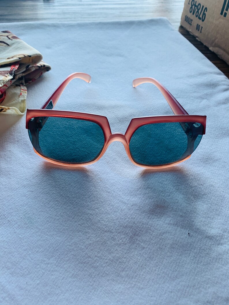 Oversized Sunglasses Made in Japan Earth Tone Lucite Frame Etsy