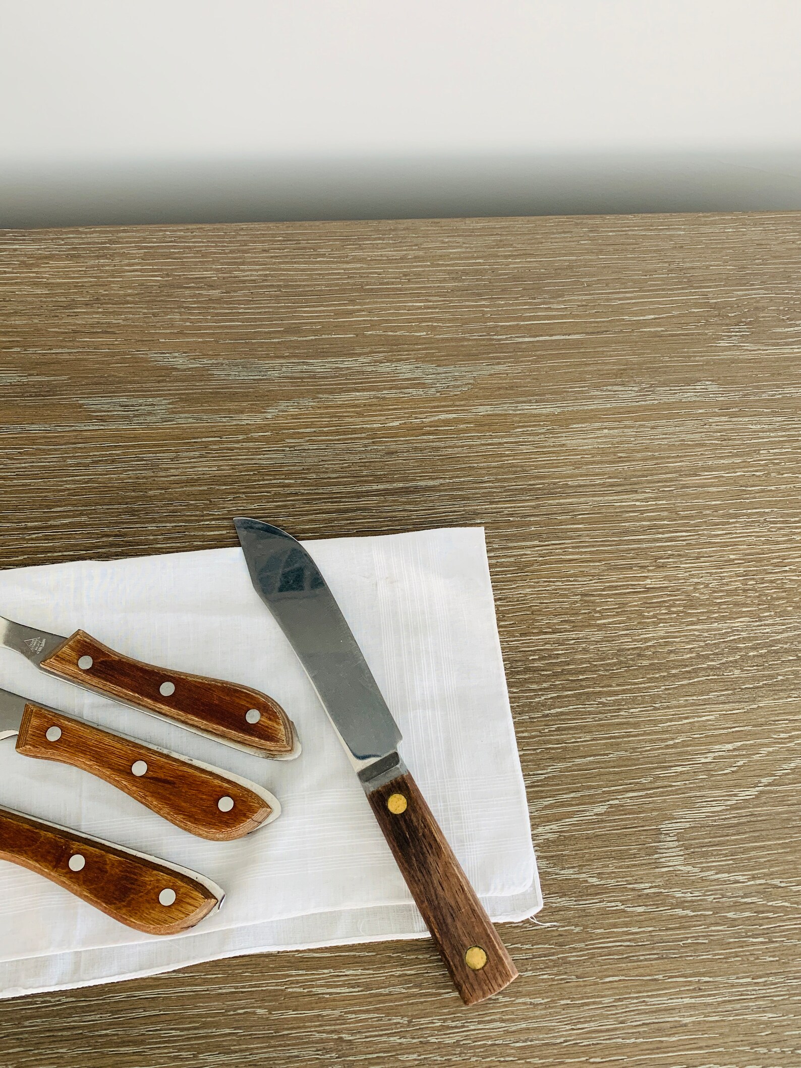 Robinson Knife Co Wood Handle Butcher Knife 6 Inch Blade Etsy