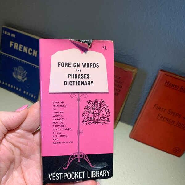 Pocket Dictionary Etsy