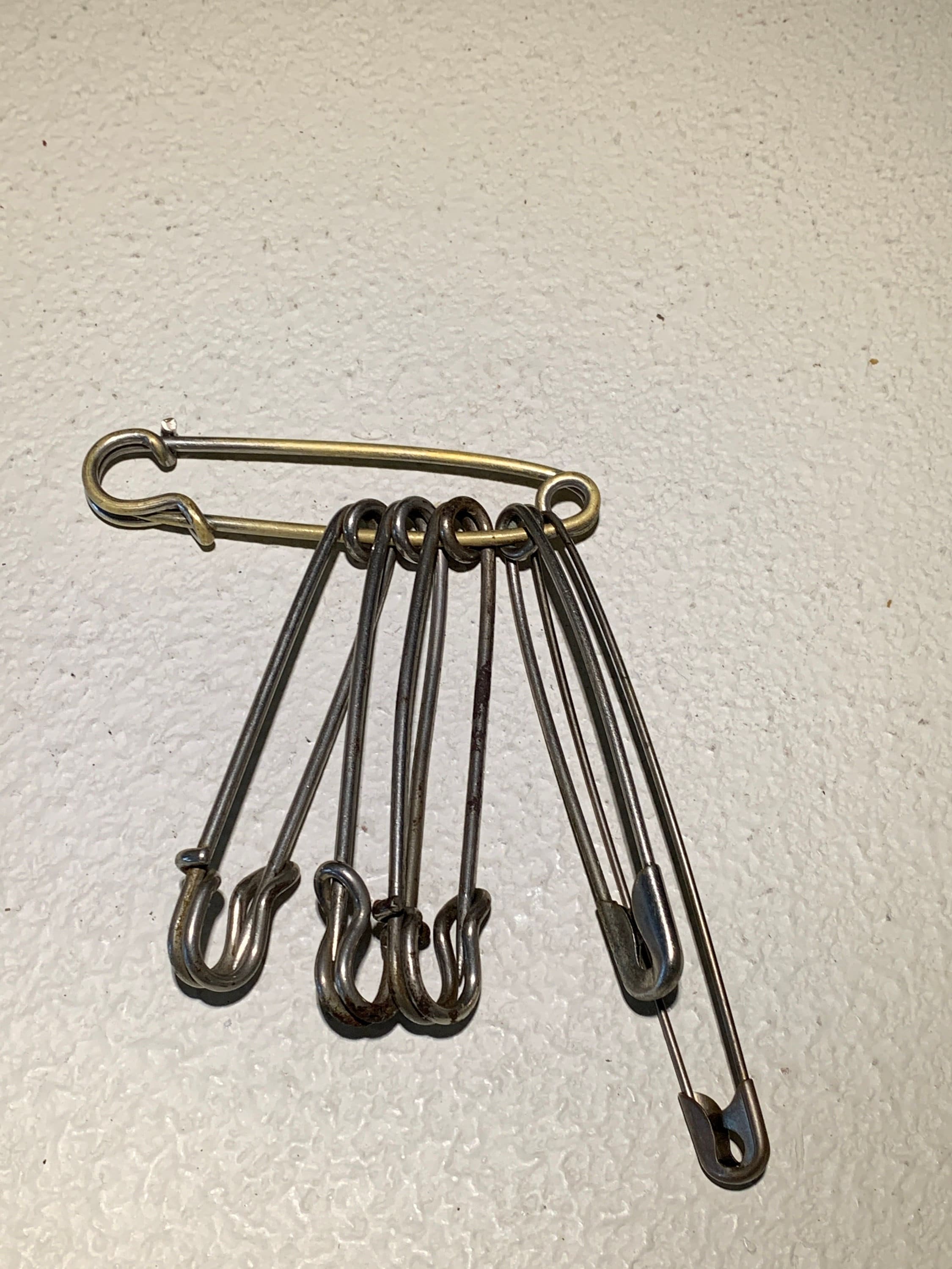 Metal Horse Blanket Pins Huge Safety Pin Fasteners 1950's Etsy