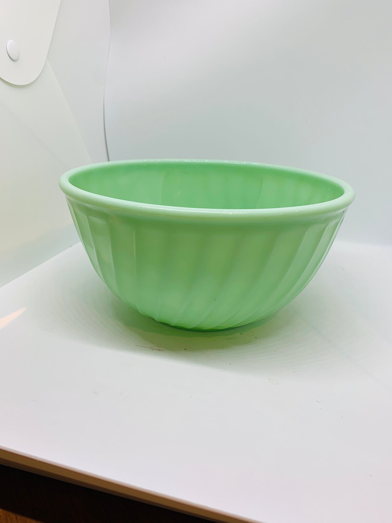 Fire King Jadeite Nesting Bowls Size 8 and 9 Mixing Bowls Etsy