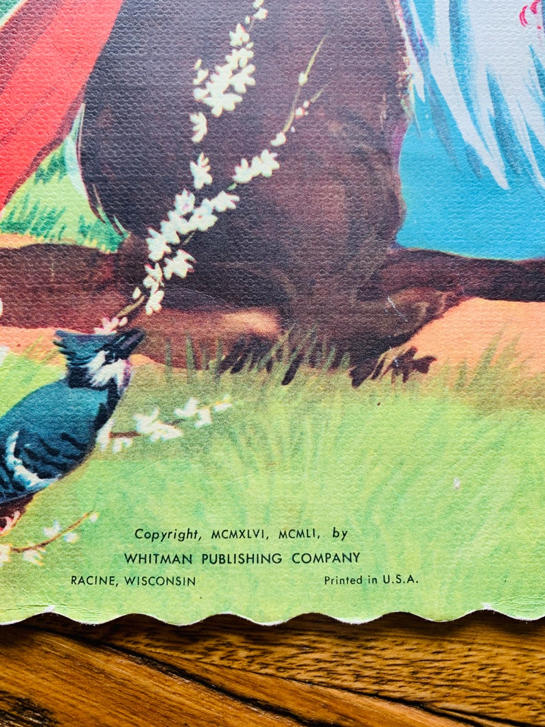 Large Linen Children's Book the Three Bears Whitman Etsy