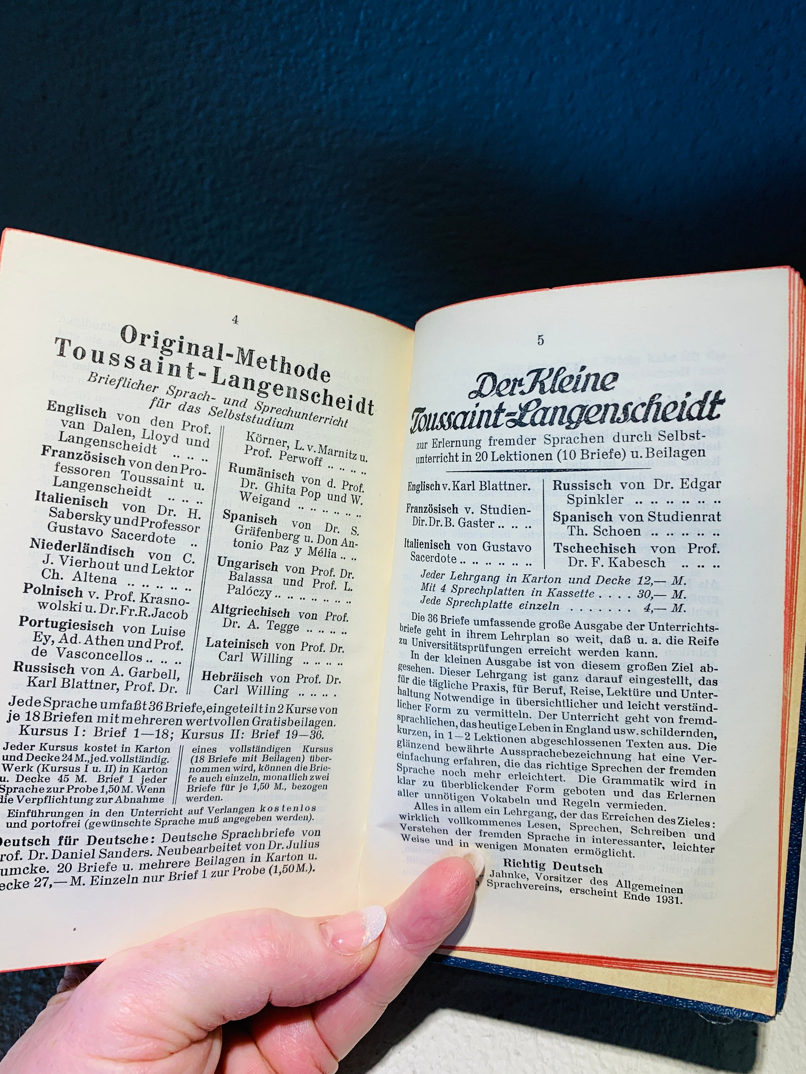 Pocket Dictionary German to English 1929 Third Edition Etsy