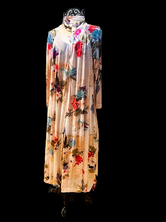 Floral House Dress Lounger Caftan David Brown Cali