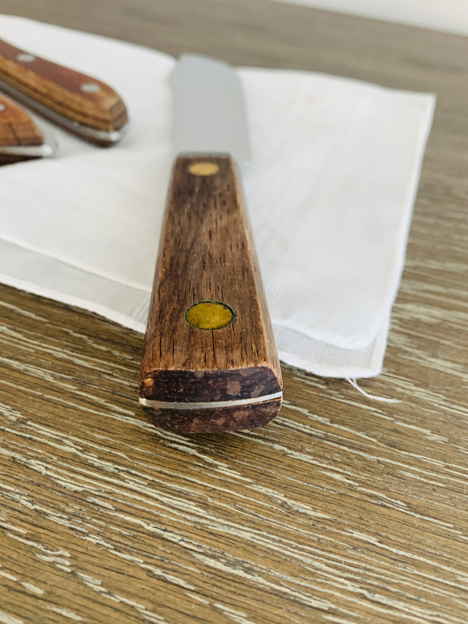 Robinson Knife Co Wood Handle Butcher Knife 6 Inch Blade Etsy