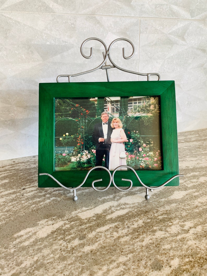 Metal Picture Frame Holder Easel Back Table Top Display Etsy
