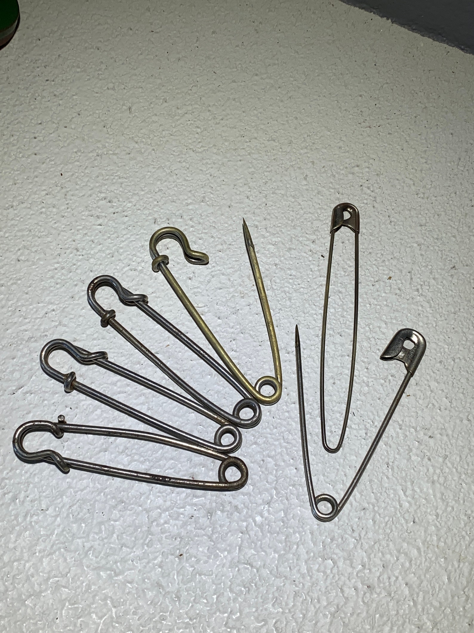 Metal Horse Blanket Pins Huge Safety Pin Fasteners 1950's Etsy