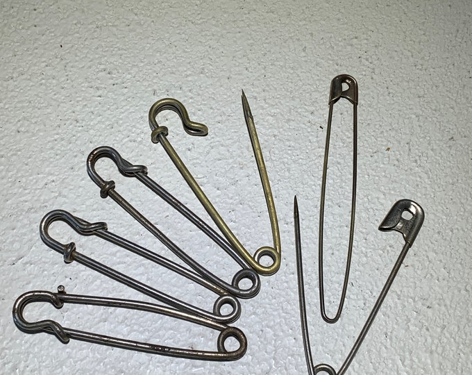Metal Horse Blanket Pins Huge Safety Pin Fasteners 1950's Etsy