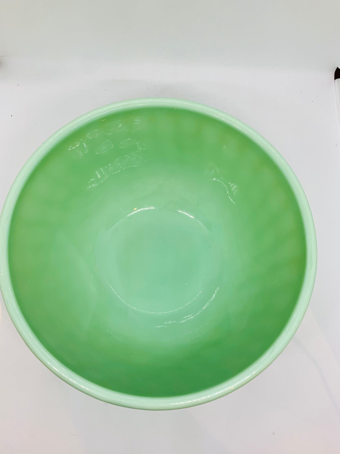 Fire King Jadeite Nesting Bowls Size 8 And 9 Mixing Bowls Etsy