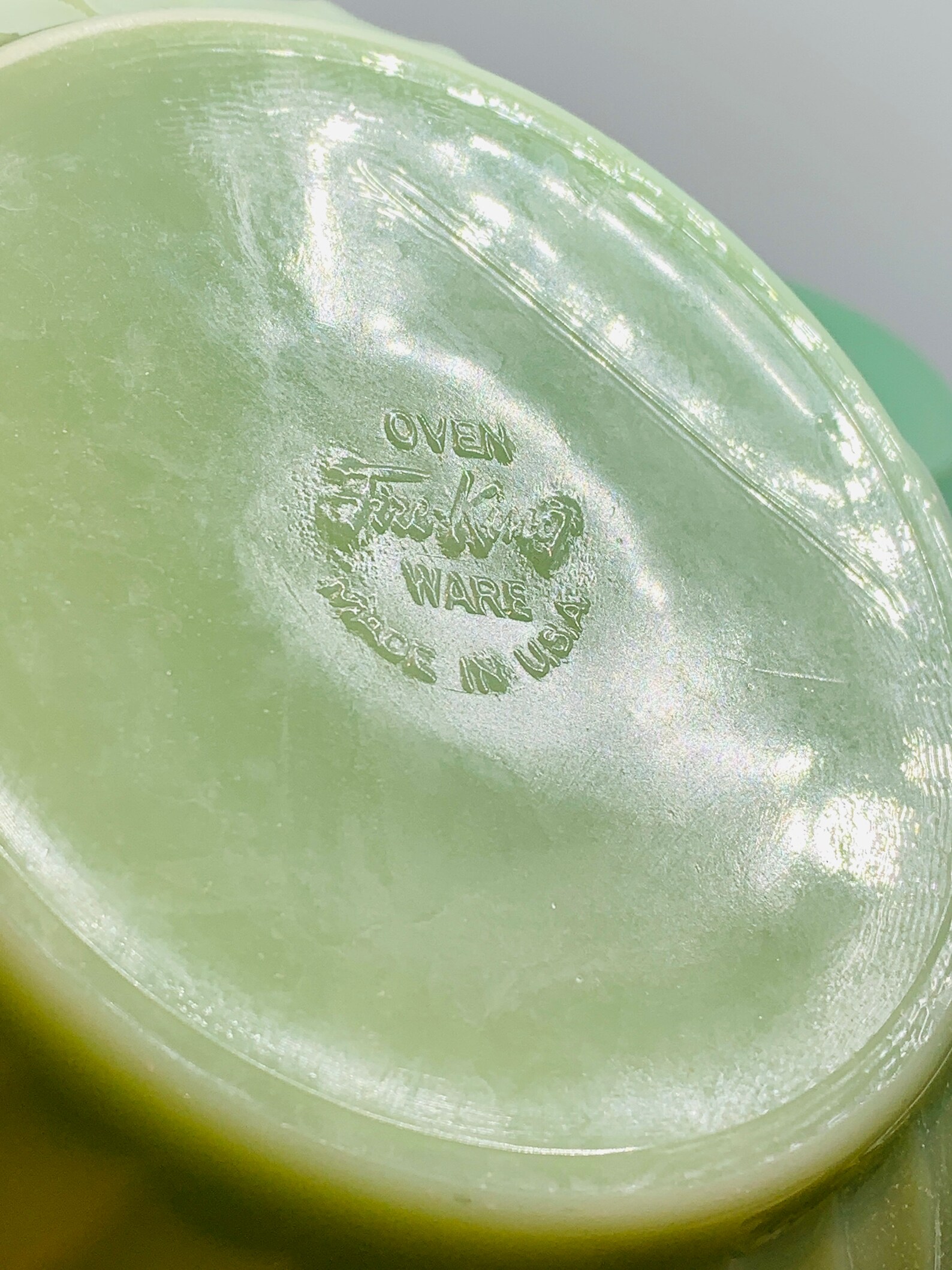 Fire King Jadeite Nesting Bowls Size 8 and 9 Mixing Bowls Etsy