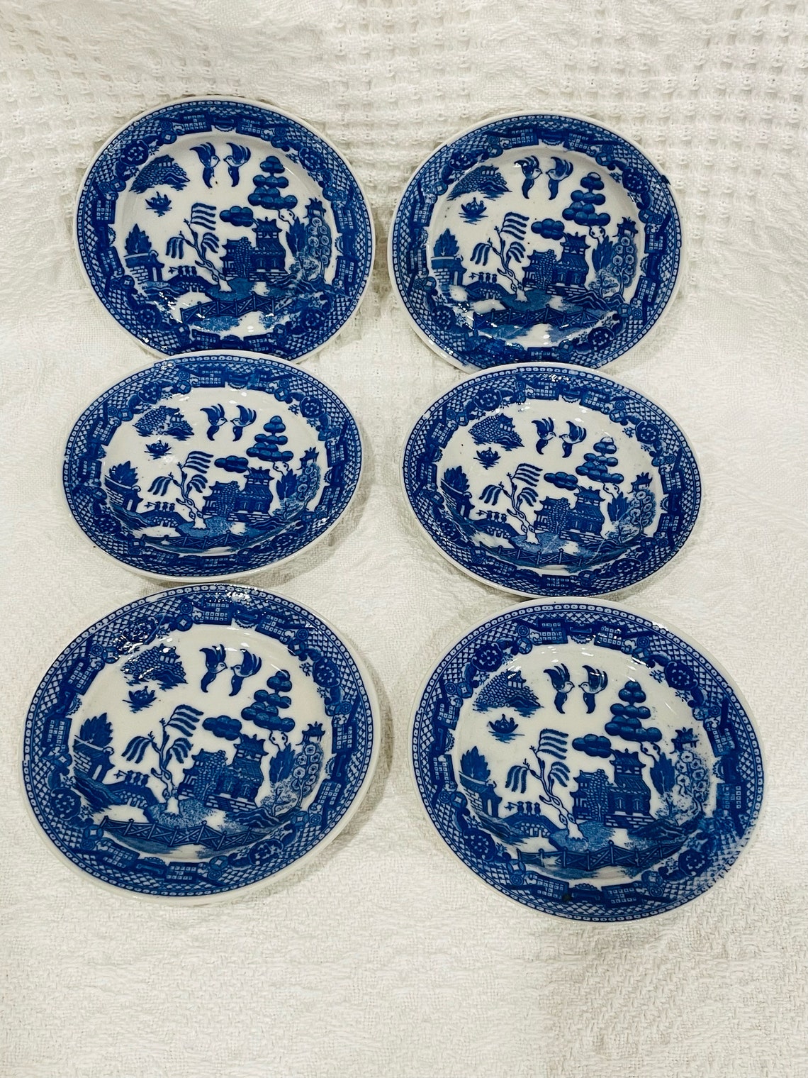 Child's Blue Willow Tea Set Made in Japan 11 Pieces Etsy