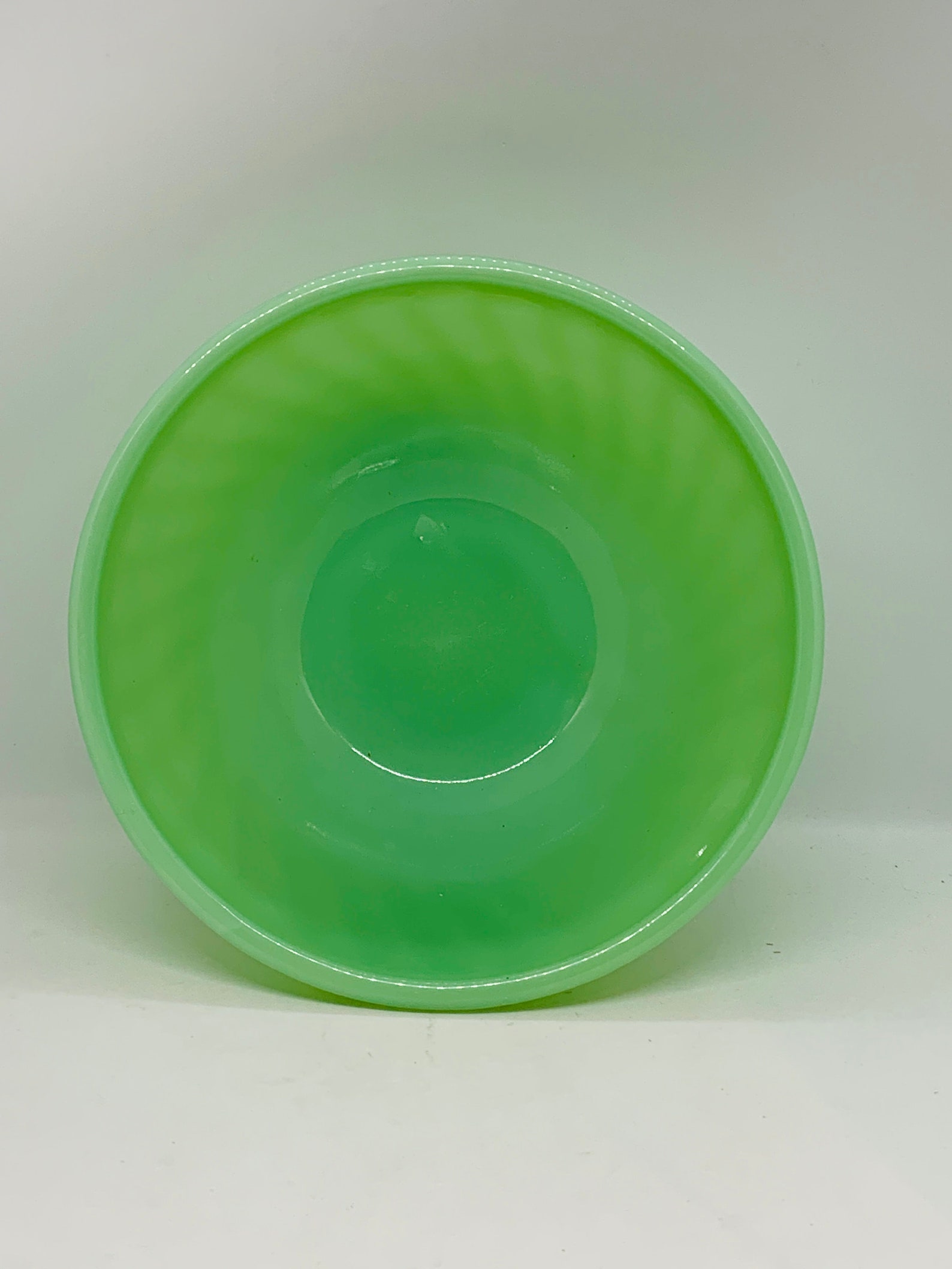Fire King Jadeite Nesting Bowls Size 8 and 9 Mixing Bowls Etsy