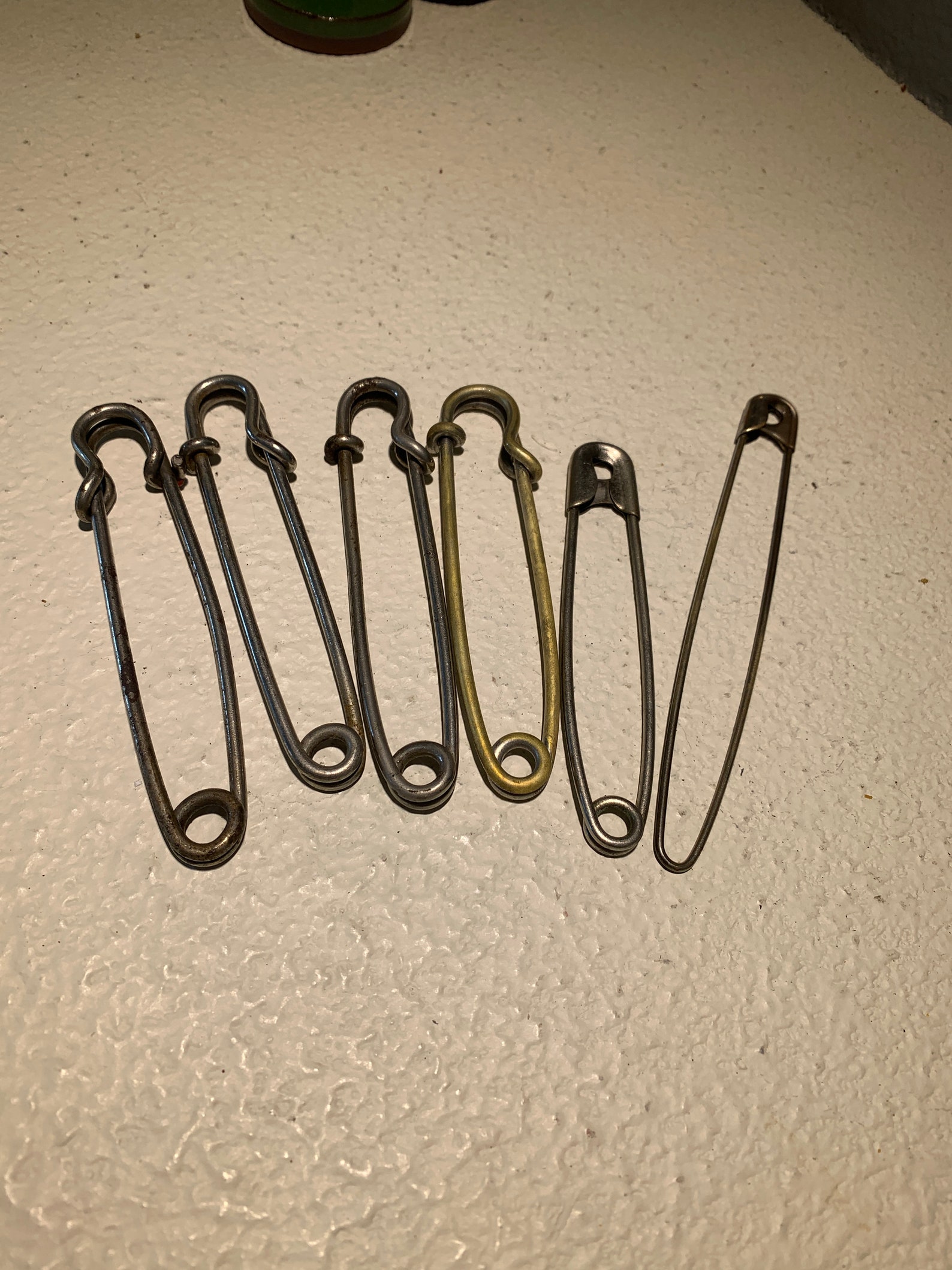 Metal Horse Blanket Pins Huge Safety Pin Fasteners 1950's Etsy