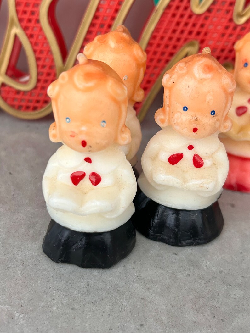Set of 5 Gurley Novelty Choir Girl Candles Unlit 1960's Etsy