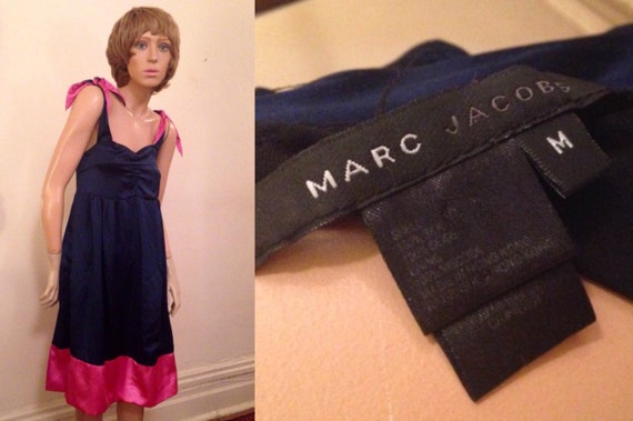 bright pink jumper dress