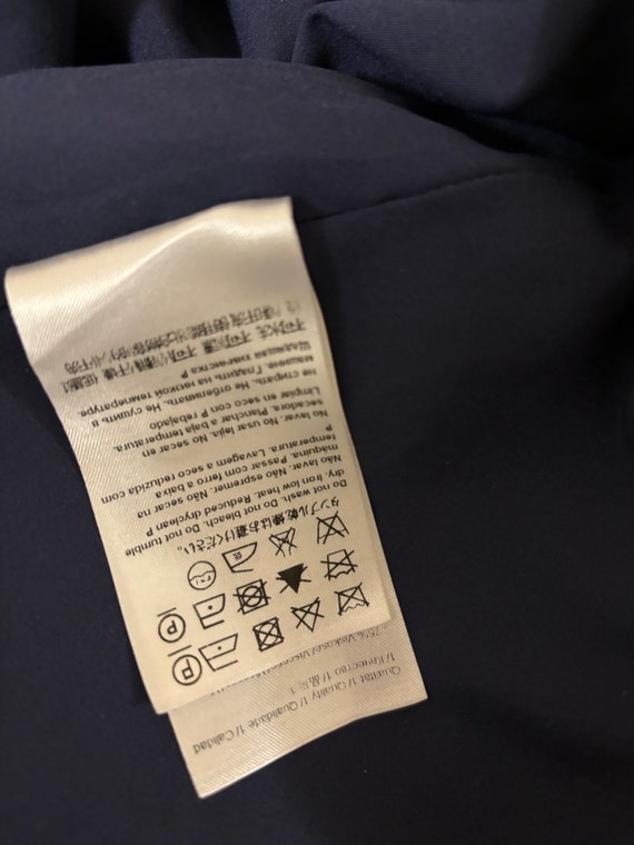 Escada Blue Pattern Blazer Medium - image 7